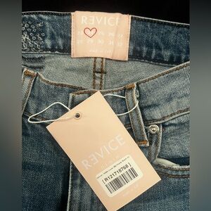 Revice split hem jeans high rise sz 24